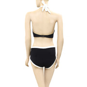 Seafolly Block Party Bikini Tank Top & High Waist Pant 2 Pcs Set XS Aus-8