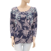 Ecote Urban Outfitters 印花刺绣衬衫上衣 L