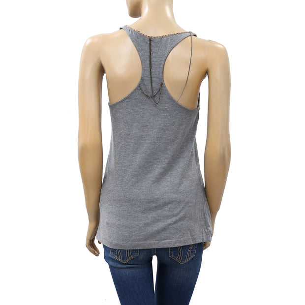 Kimchi Blue Urban Outfitters Chain Embellished Tank Top XS