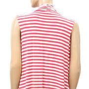 Soft Surroundings Striped Coverup Tunic Top L
