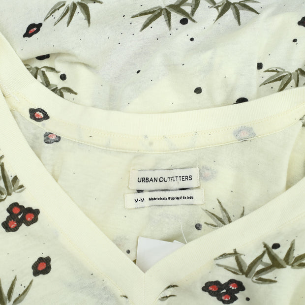 Urban Outfitters Floral Printed Blouse Crop Top M