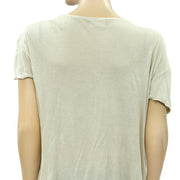 Silence+Noise Urban Outfitters Embellished Printed Blouse Top M