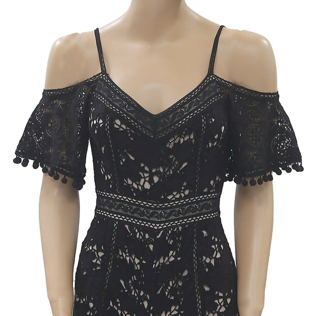 Alice + Olivia Dixa Guipure Lace Romper Dress
