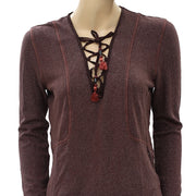 Soft Surroundings Shimmer Striped Top XS