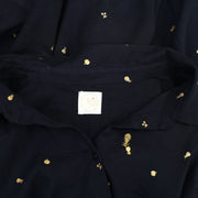 Des Petits Hauts Romy Frutti Printed Navy Shirt Top L-T3