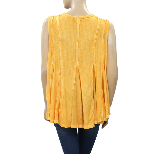 Free People Tie Dye Printed Tank Blouse Top S