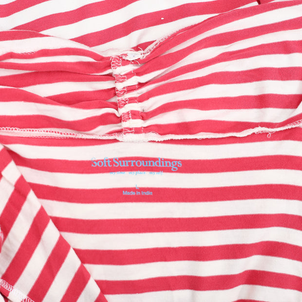 Soft Surroundings Striped Coverup Tunic Top L