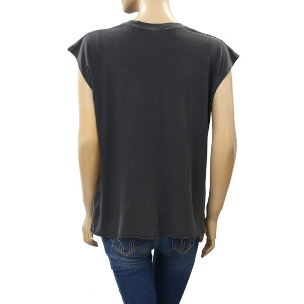 Zadig & Voltaire Weny Compo Skull Strass Tank Top