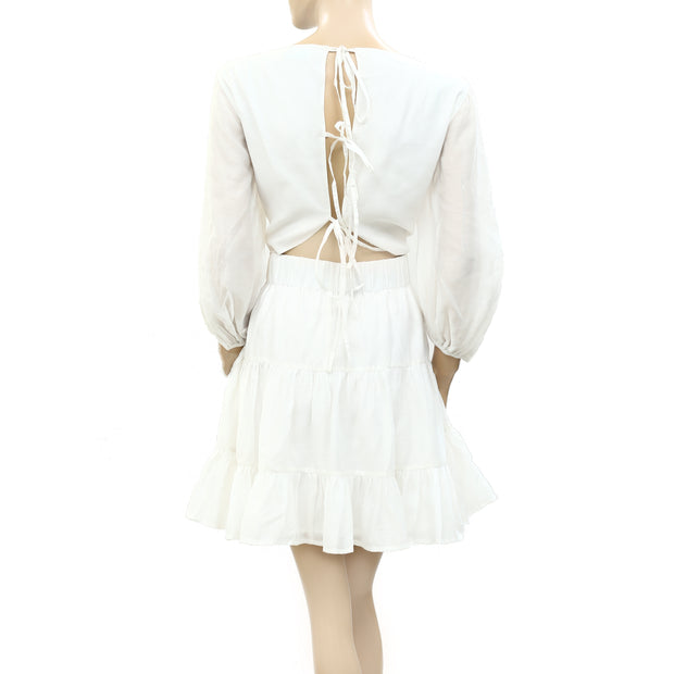 Asos Design Tiered Tunic Mini Dress 1X PS