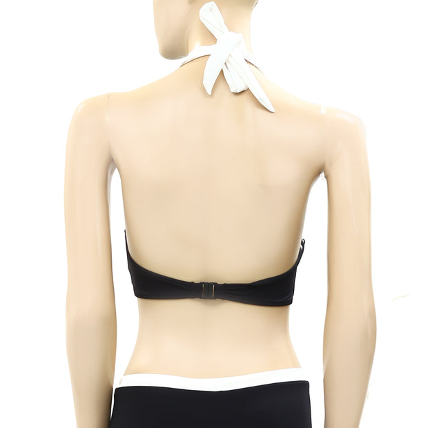 Seafolly Block Party Bikini Tank Top & High Waist Pant 2 Pcs Set XS Aus-8