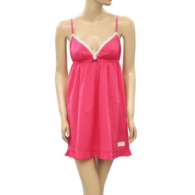 Odd Molly Anthropologie Once In A While Lace Slip Mini Dress S-1