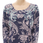 Ecote Urban Outfitters 印花刺绣衬衫上衣 L