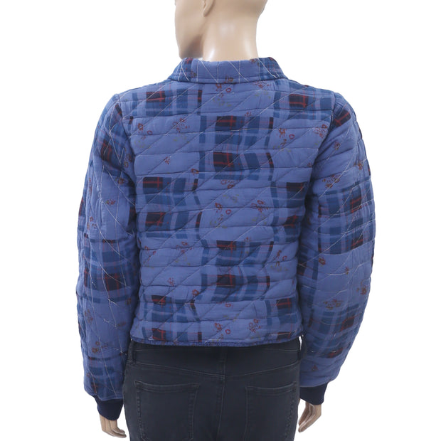 Urban Outfitters UO Markey Patchwork Quilted Shirt Jacket Buttondown