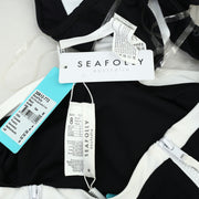 Seafolly Block Party Bikini Tank Top & High Waist Pant 2 Pcs Set XS Aus-8