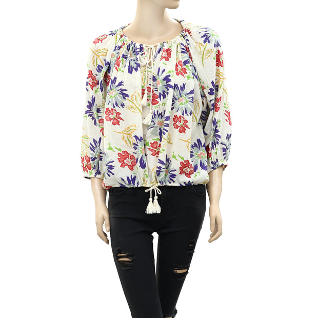 Denim &amp; Supply Ralph Lauren 花卉印花衬衫上衣 M