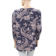 Ecote Urban Outfitters 印花刺绣衬衫上衣 L