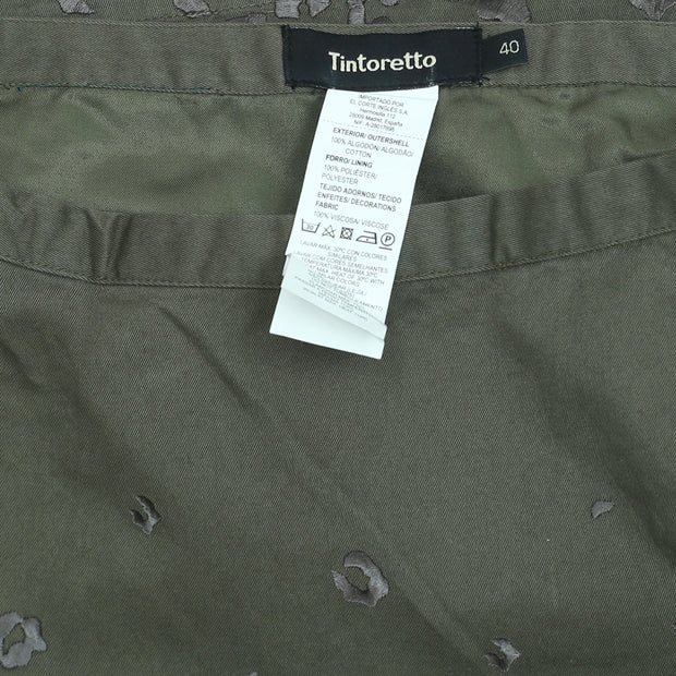 Tintoretto Embroidered Mini Skirt L-40
