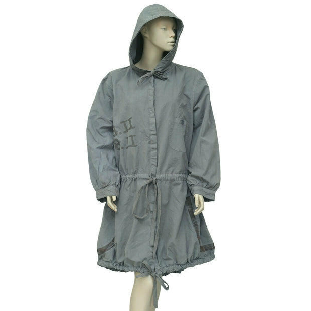 Ewa I Walla Peasant Lagenlook Coat Jacket Hoodie Dress XS