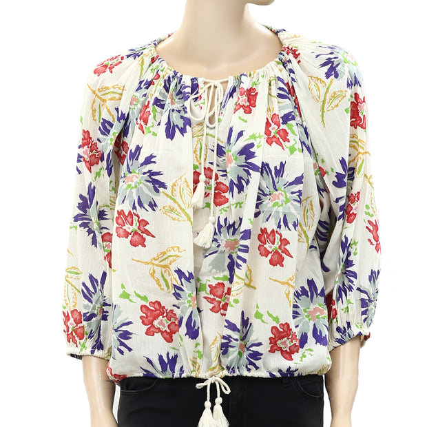 Denim &amp; Supply Ralph Lauren 花卉印花衬衫上衣 M