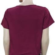 Topshop 孔眼花卉刺绣衬衫上衣 S-6
