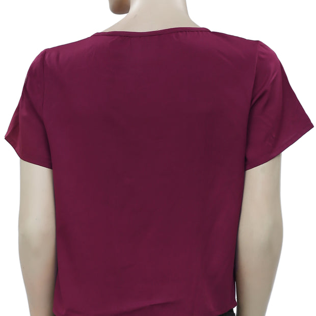 Topshop 孔眼花卉刺绣衬衫上衣 S-6