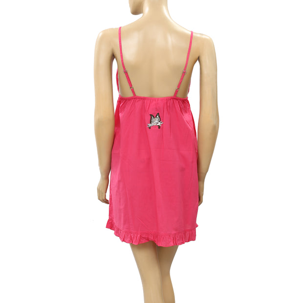Odd Molly Anthropologie Once In A While Lace Slip Mini Dress S-1