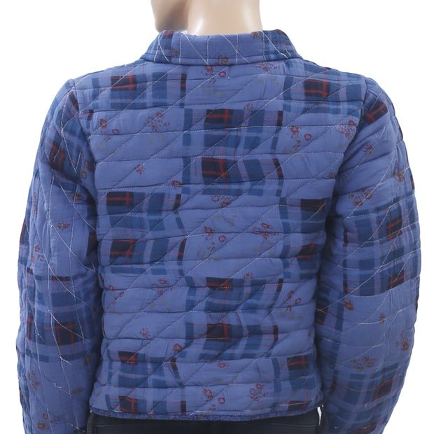 Urban Outfitters UO Markey Patchwork Quilted Shirt Jacket Buttondown