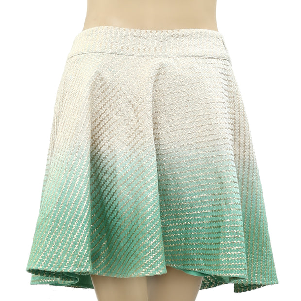 Monsoon Metallic Dip & Dye Mini Skirt S