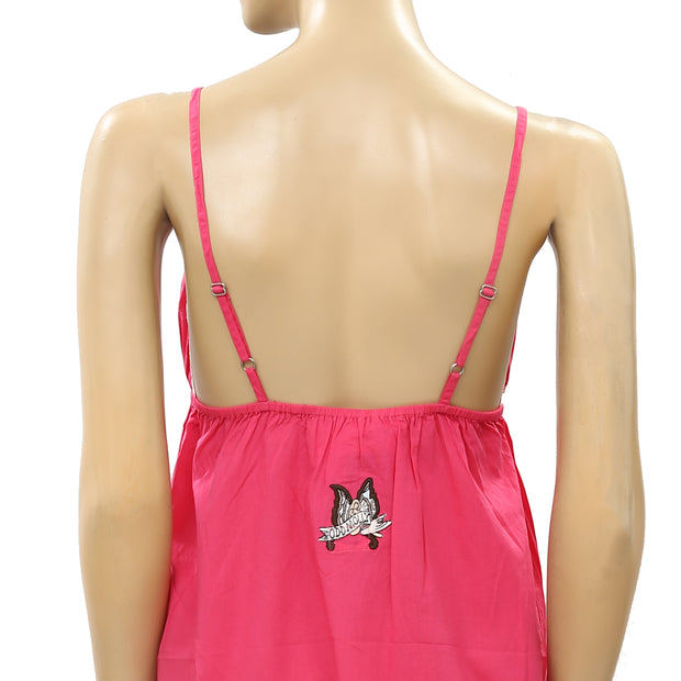 Odd Molly Anthropologie Once In A While Lace Slip Mini Dress S-1