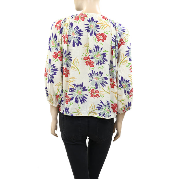Denim &amp; Supply Ralph Lauren 花卉印花衬衫上衣 M