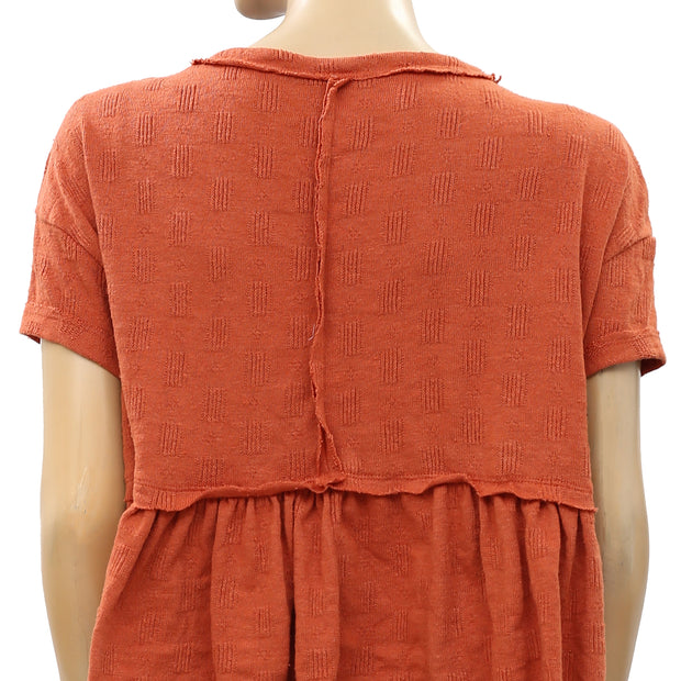 Urban Outfitters Demi Ruffle Cropped Tee Top S