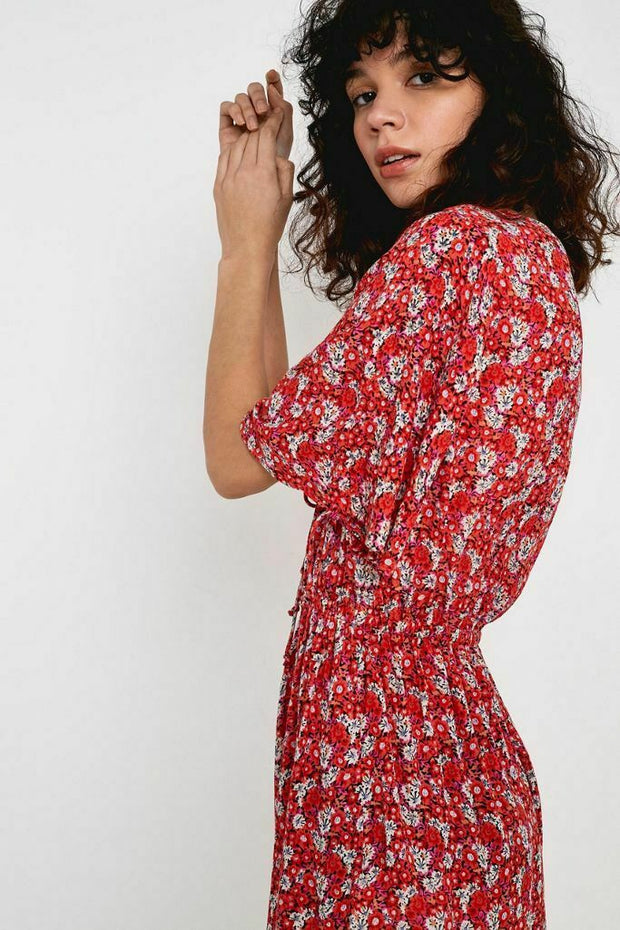 Urban Outfitters Crinkled Floral Romper Dress M