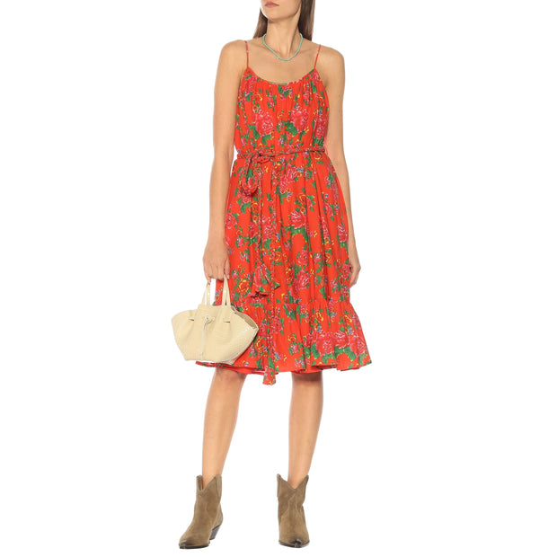 Rhode Resort Lea Floral Cotton Midi Dress