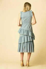 Ulla Johnson ROSALIND Tiered Midi Dress XS 0
