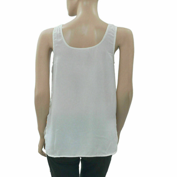Anthropologie Leifnotes Embellished Tank Tunic Top XS 0