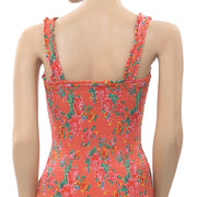 RHODE RESORT Jasmine Floral-Print Mini Dress XS