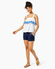 Lilly Pulitzer Benita Scalloped Blouse Tank Top