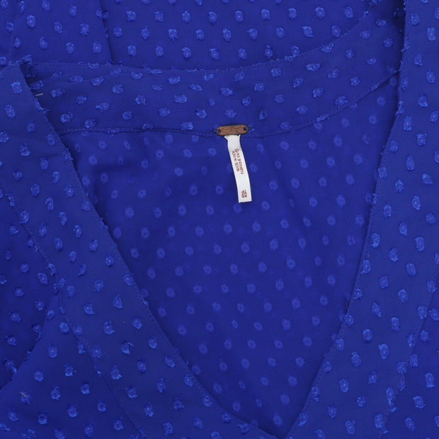 Free People Dot Embroidered Tunic Mini Dress XS