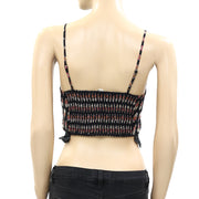 Free People FP One Printed Battenburg Bralette Crop Top