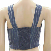Free People Striped Tank Crop Top M