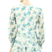 Asos Design Floral Printed Babydoll Mini Dress S