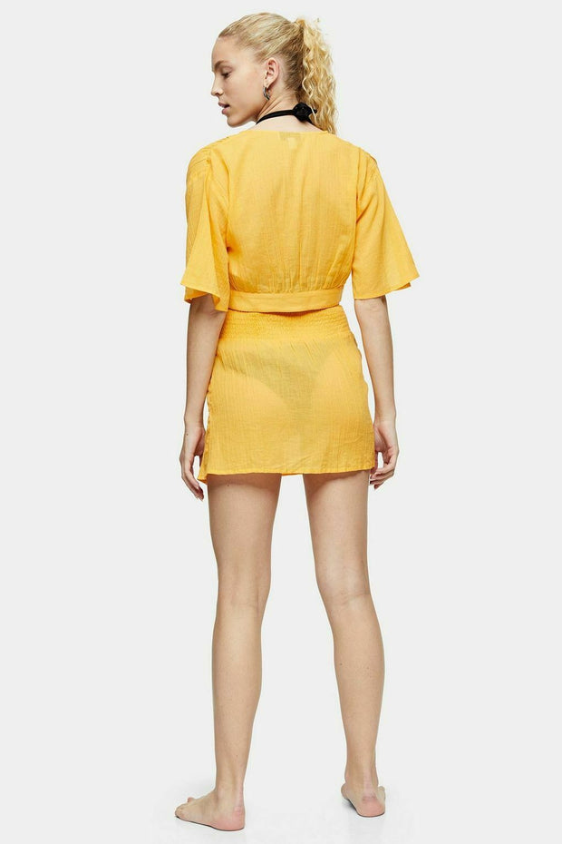 Topshop Solid Mini Skirt S