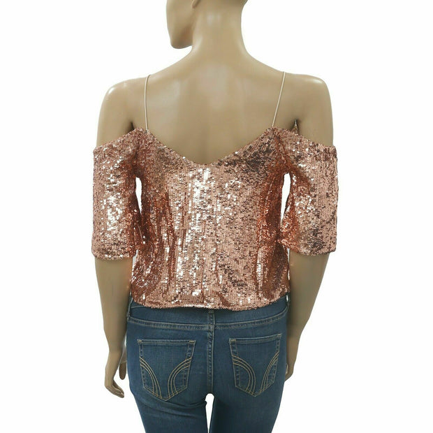 Alice + Olivia Agatha Cold Shoulder Blouse Top