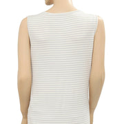April Cornell Striped Printed Coverup Maxi Top O/S