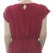 Pull And Bear Eyelet Embroidered Tunic Mini Dress M