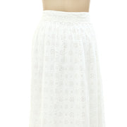 Ulla Johnson Eyelet Embroidered Maxi Long Skirt