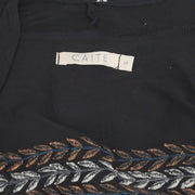 Caite Anthropologie Embroidered Cardigan Coverup Top S