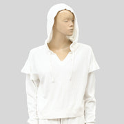 Urban Outfitters UO Thermal Hoodie Blouse Top & Pant Set