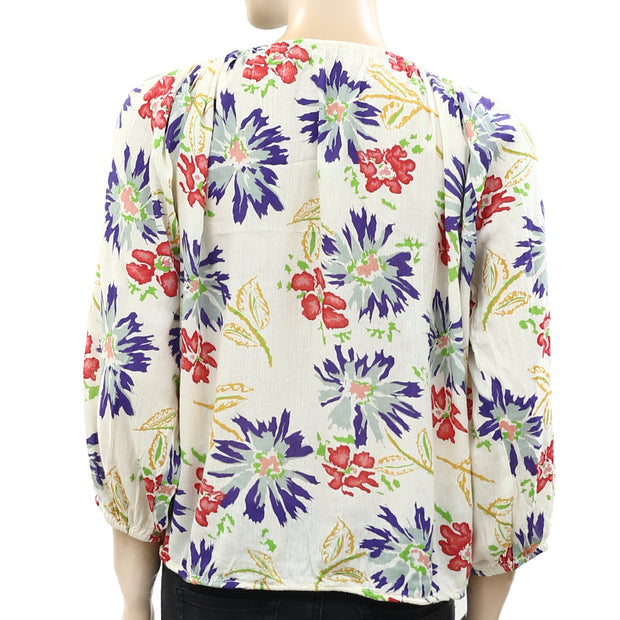 Denim &amp; Supply Ralph Lauren 花卉印花衬衫上衣 M
