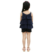 Bonpoint Girls Kids Tiered Ruffle Top 6 Years
